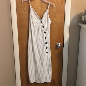 Button down mid length dress